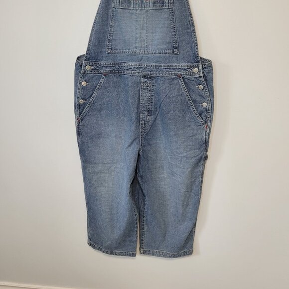 Gap Industrial Wide Leg Denim Overalls Size L - Picture 9 of 14